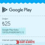 Google Play Hediye Kartı